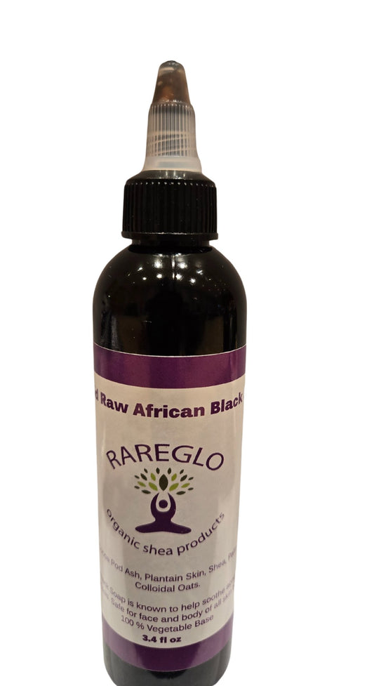 Liquid Raw African Black Soap - RareGlo Organic Shea Products