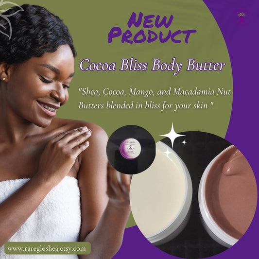 Cocoa Bliss Body Butter - RareGlo Organic Shea Products